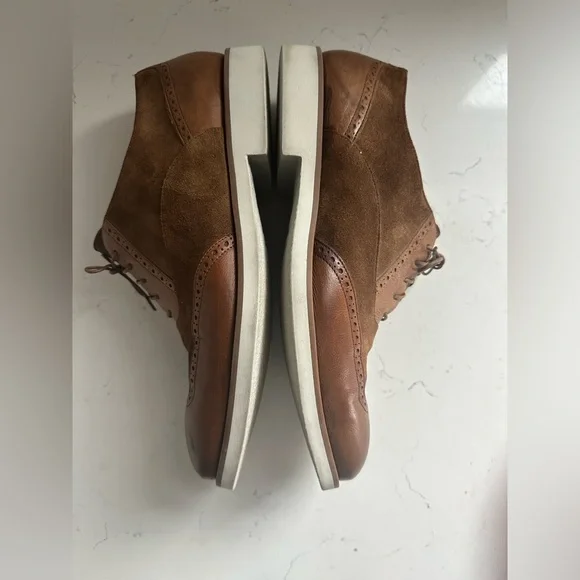 BOSS Eden Brown Suede & Leather Derbys Men's Loafer Sz 9.5‎ - Picture 4 of 11